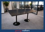 PR6205  Black  High Meeting Table - George Walkers Office Furniture Megastore