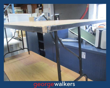 PR6469  Tawa Melteca  Trestle Table - George Walkers Office Furniture Megastore