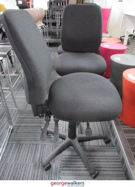 PR5409 - Grey Buro Office Chair - REFURBISHED - George Walkers Office Furniture Megastore
