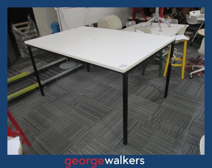 PR6643  White  Bar Leaner Height Meeting Table 1800mm - George Walkers Office Furniture Megastore