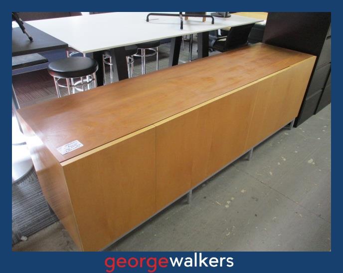 Credenza - Large boardroom - 5 door - Timber grain - PR6992