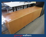 Credenza - Large boardroom - 5 door - Timber grain - PR6992
