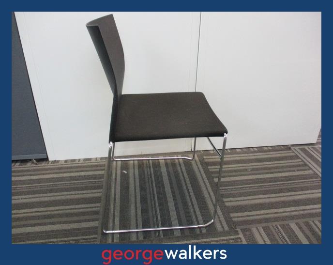 PR5952  Black EOS Reception Chair - George Walkers Office Furniture Megastore