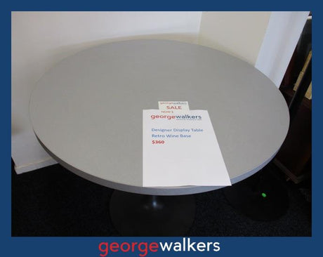 PR5474 - Silver  Display Table - George Walkers Office Furniture Megastore