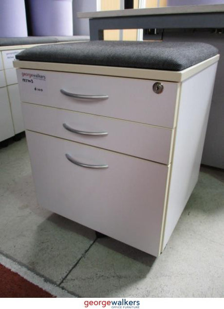 PR5703 - White  Mobile Drawer - George Walkers Office Furniture Megastore