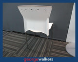 PR5961  White  Plastic Café Chair - George Walkers Office Furniture Megastore