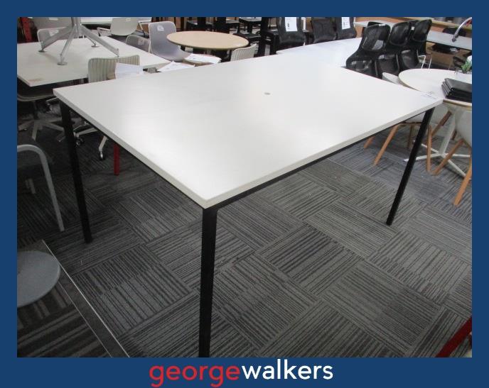 PR6643  White  Bar Leaner Height Meeting Table 1800mm - George Walkers Office Furniture Megastore