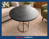Side table – Round – Black/gold – 60cm – PR7029