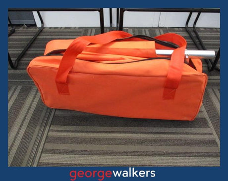 PR6061  Orange LINE2design Portable Aluminium Folding Stretcher - George Walkers Office Furniture Megastore