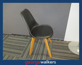 PR6029 Black Freedom Furniture Plastic Chair - George Walkers Office Furniture Megastore