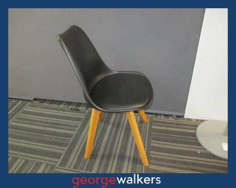 PR6029 Black Freedom Furniture Plastic Chair - George Walkers Office Furniture Megastore