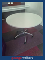 PR4426 - White Mobile Meeting Table - George Walkers Office Furniture Megastore