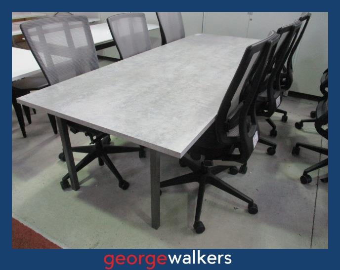 PR5953  Grey  Meeting Table - George Walkers Office Furniture Megastore