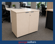 VL89  Maple  Melteca Storage Cupboard - George Walkers Office Furniture Megastore
