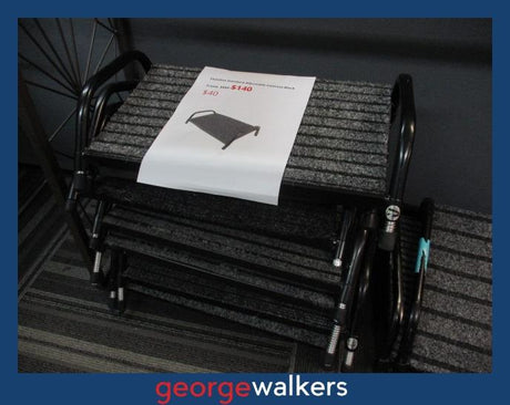 MI07001 - Grey Mix Medium Footrest - George Walkers Office Furniture Megastore