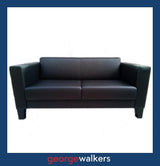 C4024  Black Eden Carlo 2.5 Seater Sofa - George Walkers Office Furniture Megastore