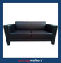 C4024  Black Eden Carlo 2.5 Seater Sofa - George Walkers Office Furniture Megastore