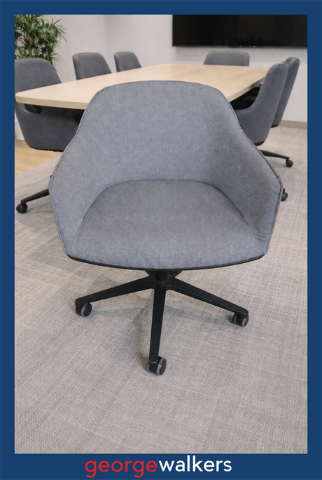 PR5800  Grey Vitra Tub Chair - George Walkers Office Furniture Megastore