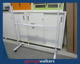 PR6039  White  Metal Whiteboard Stand - George Walkers Office Furniture Megastore
