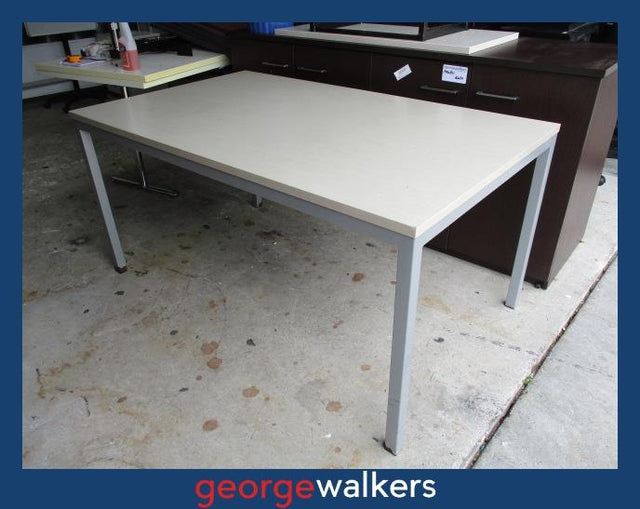 PR6377  Silver Strata Melteca Meeting Table - George Walkers Office Furniture Megastore