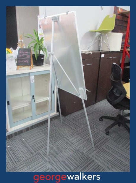 PR6467   Litewhyte Whiteboard / Flipchart on Stand - George Walkers Office Furniture Megastore