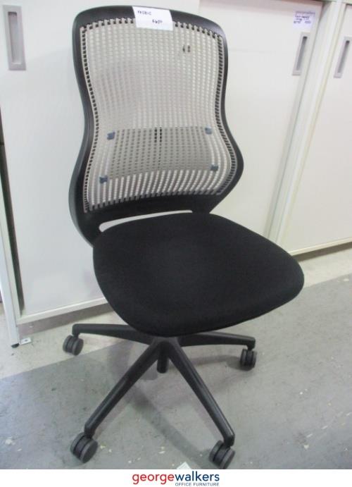 PR5815  Black/Cream Knoll Office Chair - George Walkers Office Furniture Megastore