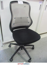 PR5815  Black/Cream Knoll Office Chair - George Walkers Office Furniture Megastore