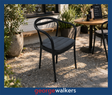 PR6610  Black Vienna Stackable Chair - George Walkers Office Furniture Megastore