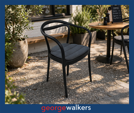 PR6610  Black Vienna Stackable Chair - George Walkers Office Furniture Megastore