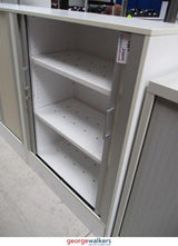 PR5545 - White  Tambour - George Walkers Office Furniture Megastore