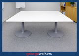 SM2 - White Boardroom Table - George Walkers Office Furniture Megastore