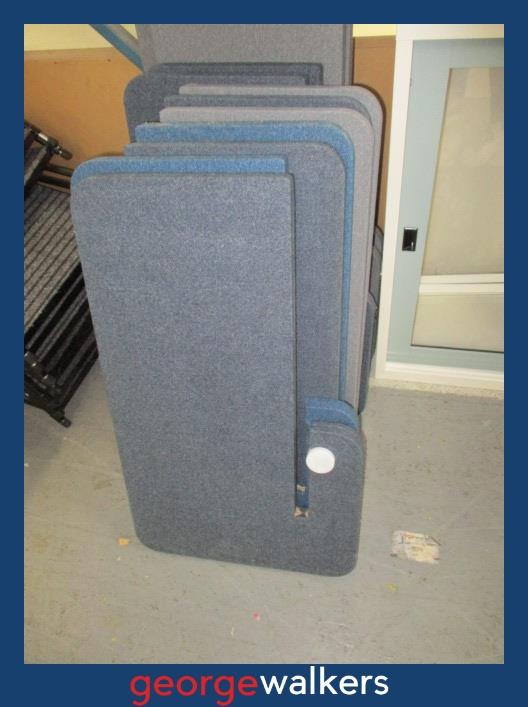 PARTITION – DESK PARTITION – SLIDE-ON – FABRIC – PR6851