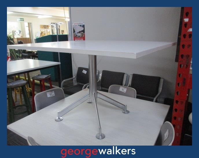 PR6666  White  Meeting Table 1.2M - George Walkers Office Furniture Megastore