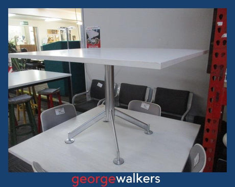 PR6666  White  Meeting Table 1.2M - George Walkers Office Furniture Megastore
