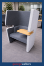 PR6658  Grey Vidak Chat Acoustic Workspace Chair - George Walkers Office Furniture Megastore