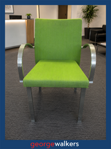 RECEPTION CHAIR – SEGIS BARTOLI DESIGNER – GREEN – RRP $700+ – PR6813