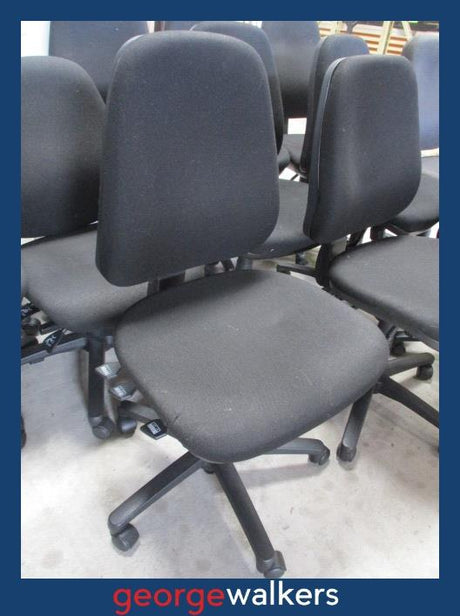 PR6500  Black Dawell Office Chair - George Walkers Office Furniture Megastore