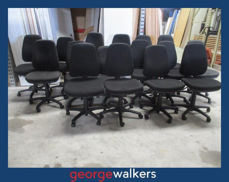 PR6500  Black Dawell Office Chair - George Walkers Office Furniture Megastore