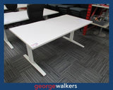 PR6253  White Linak Electric Desk 1.5M