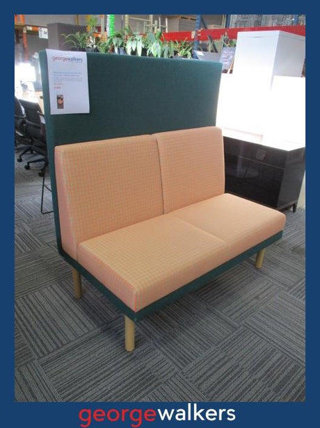 BOOTH SEAT – ACOUSTIC – ZENITH – HIGH BACK - TEAL – PR6858 - George Walkers Office Furniture Megastore