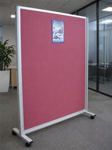 Partition - Mobile Display - 1800 x 900mm - Red - N80324