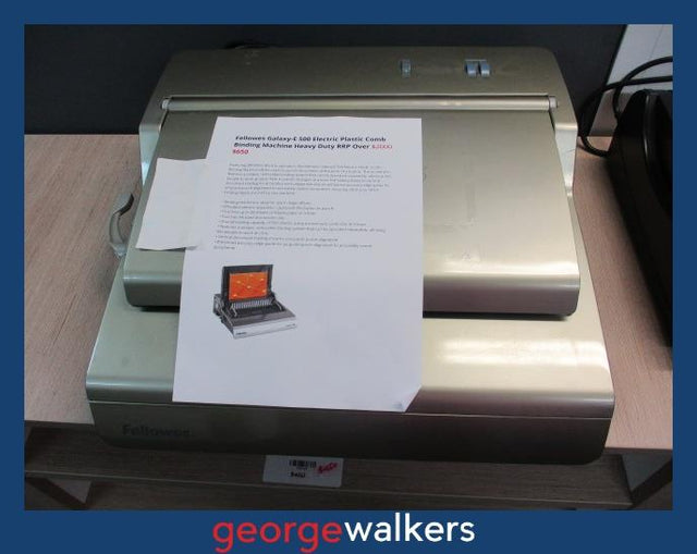 PR5810  Grey Fellowes Binding Machine - George Walkers Office Furniture Megastore