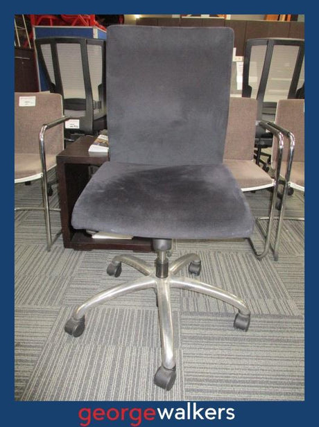 PR6370  Navy Blue Camira Era Desk Chair - George Walkers Office Furniture Megastore