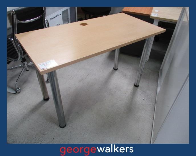 PR4776 - Maple Straight Desk - George Walkers Office Furniture Megastore