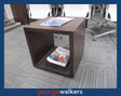 PR6414  Chocolate  Cube Side Table / Coffee Table - George Walkers Office Furniture Megastore