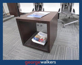 PR6414  Chocolate  Cube Side Table / Coffee Table - George Walkers Office Furniture Megastore