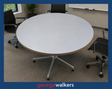 VL111  Grey  Round Meeting Table - George Walkers Office Furniture Megastore