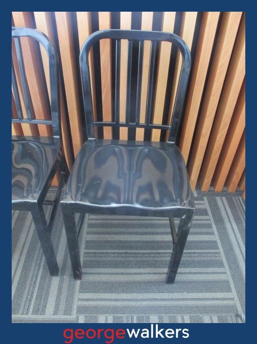 PR6568  Black Cintesi Metal Chair - George Walkers Office Furniture Megastore