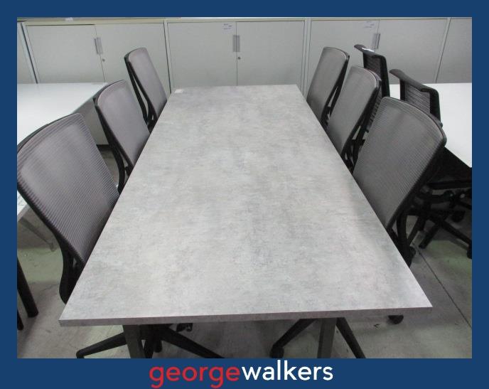 PR5953  Grey  Meeting Table - George Walkers Office Furniture Megastore