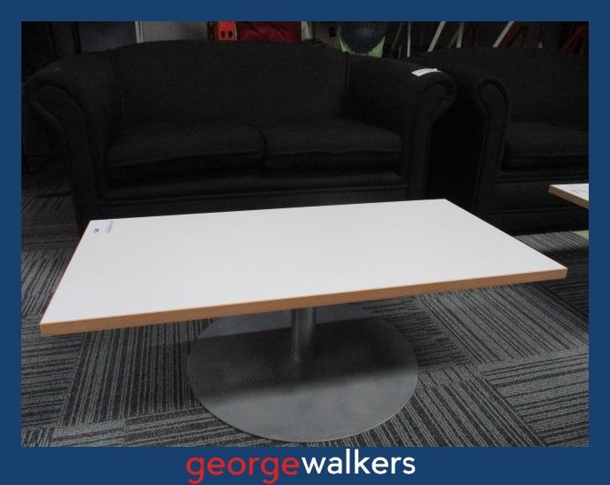 PR6222  White  Coffee Table - George Walkers Office Furniture Megastore